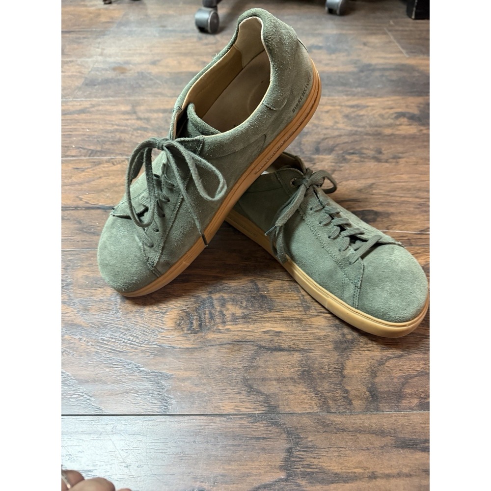 BIRKENSTOCK BEND LOW DARK GREEN SUEDE LACE-UP SHOES, MEN US 13/EUR 46